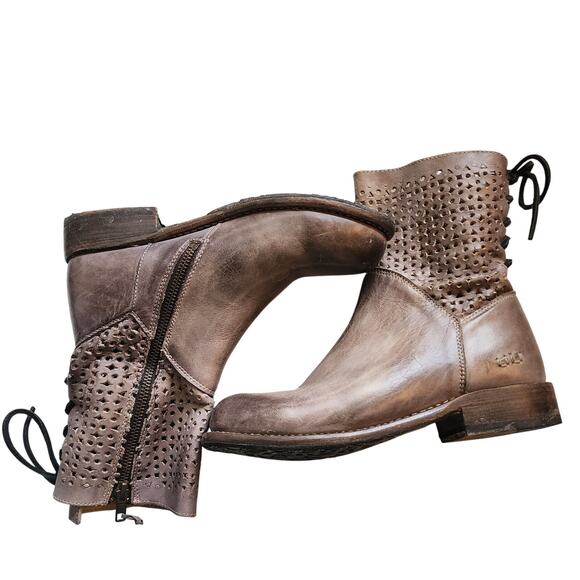 Bed Stu Bridgewater Grey Leather Boot - Picture 4 of 7